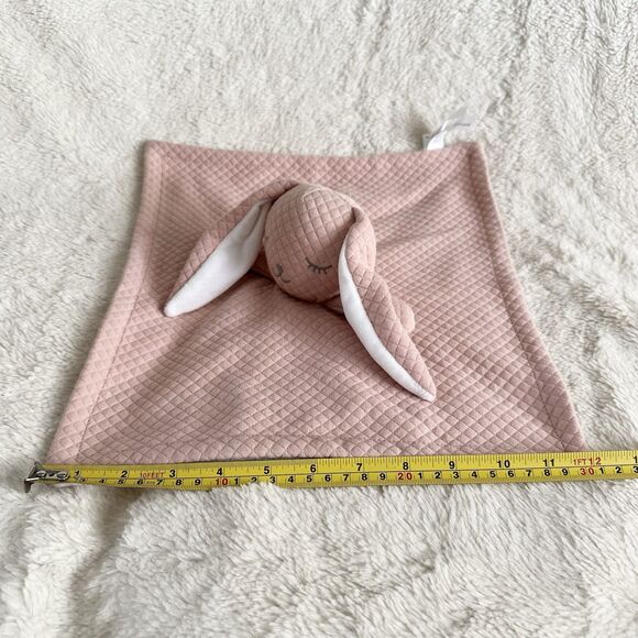 Dream Gro Knit Pink Bunny Rabbit Lovey 12” Baby Girls Security Blanket - Picture 5 of 5